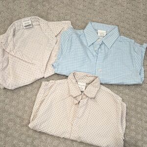Van Heusen Kids Button Down Shirts - Blue and Cream